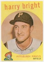 1959 Topps Baseball Cards      523     Harry Bright RC